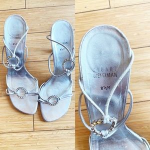 Stuart Weitzman vintage silver heels
